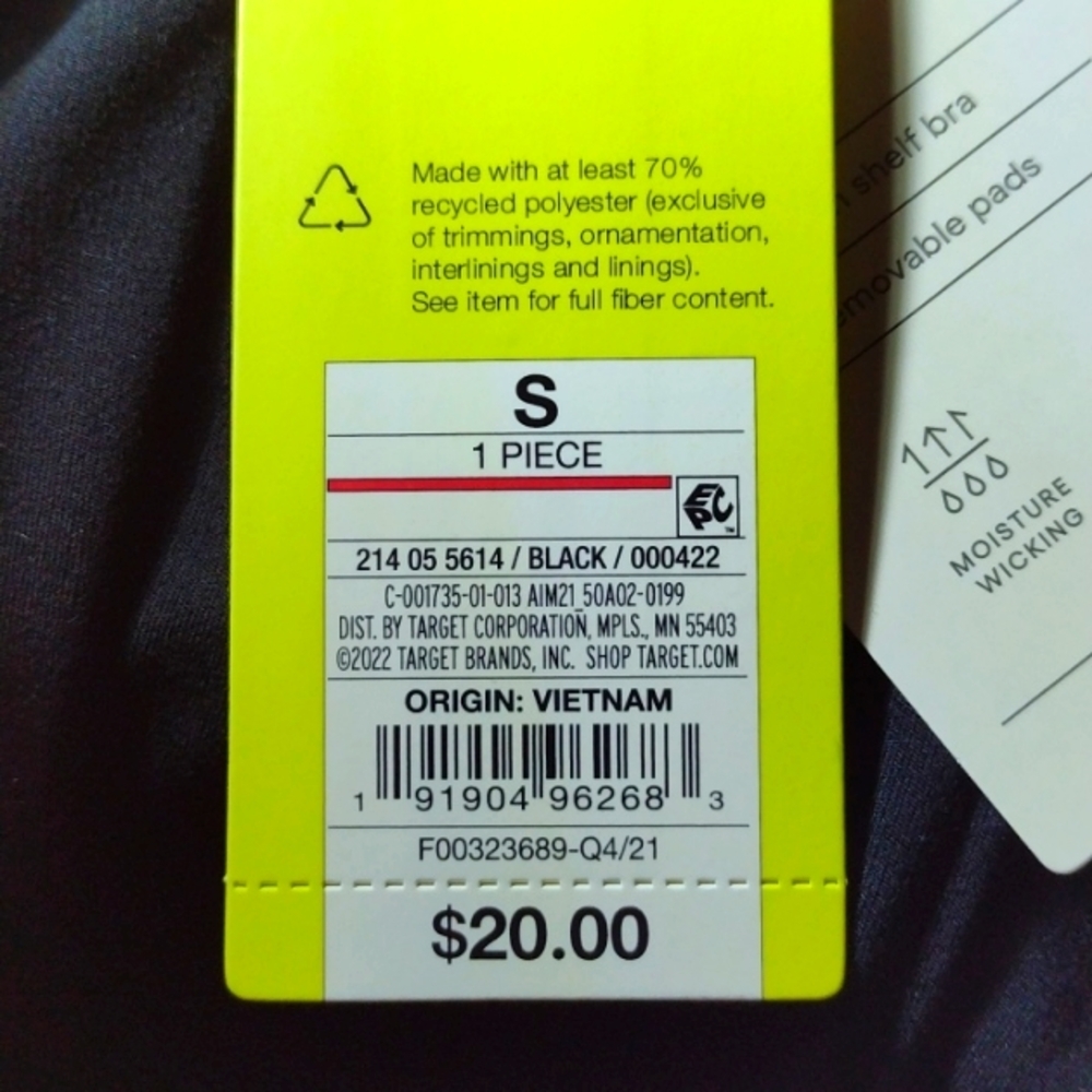 NWT Women's Light Support Strappy Racerback Sports Bra - All in Motion - S - Picture 3 of 6